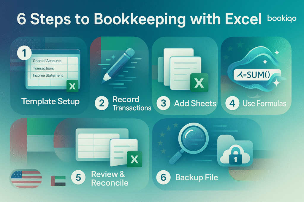 6 Steps to Bookkeeping with Excel